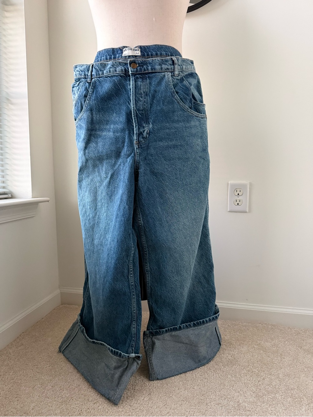 We The Free Final Countdown Cuffed Low Rise Jeans